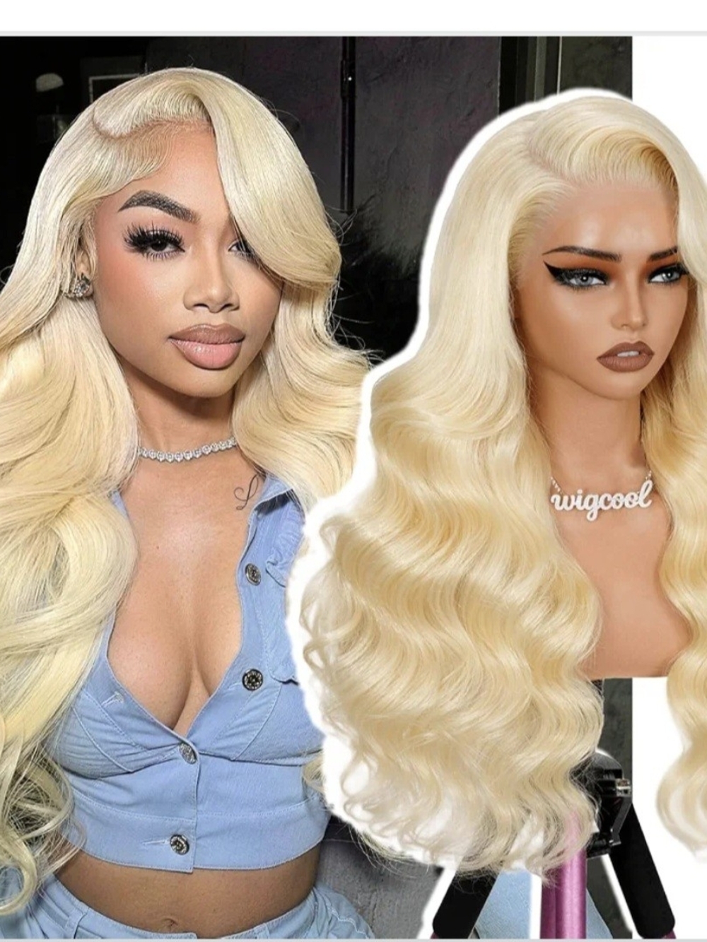 Blonde Body Wave Lace Front Wig - Premium Women's Hair